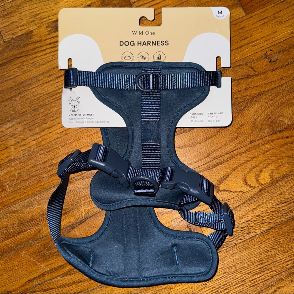 Wild One Slate Blue Dog Harness NWT
